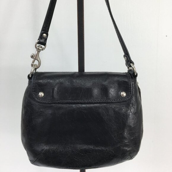 Coach Vintage Small Black Leather Bag Wristlet OS GREAT Condition - Picture 3 of 14